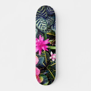 Tropiska växter mini skateboard bräda 18,5 cm