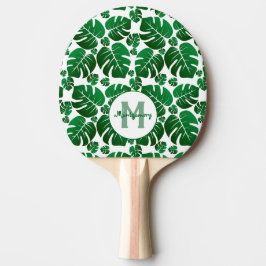 Tropiska växter Monstera Löv Monogrammed Pingisracket