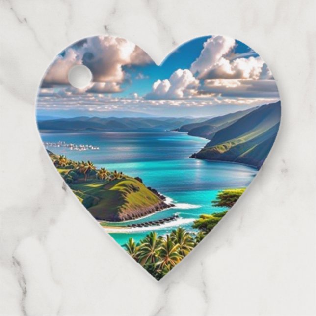 Tropiska vibes gåvor etiketter (Framsida)