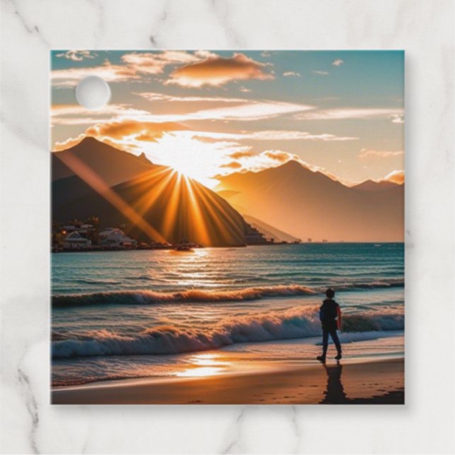 Tropiska vibes gåvor etiketter (Framsida)