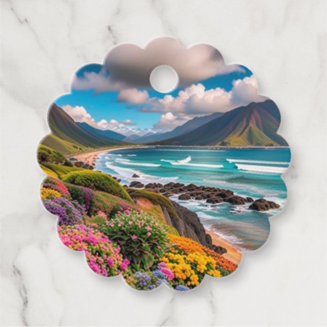 Tropiska vibes gåvor etiketter (Framsida)