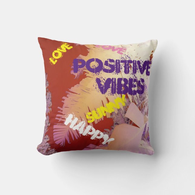 Tropiska Vibes Handflatan Träd Cushion Dekorativ k Kudde (Framsida)