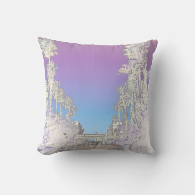Tropiska Vibes Handflatan Träd Cushion Dekorativ k Kudde (Framsida)