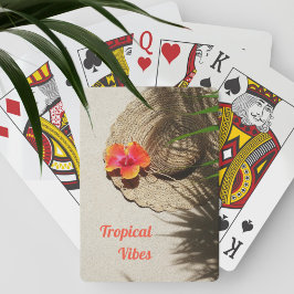 Tropiska Vibes Hibiscus Flower Beachy Casinokort