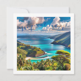 Tropiska vibes julkort