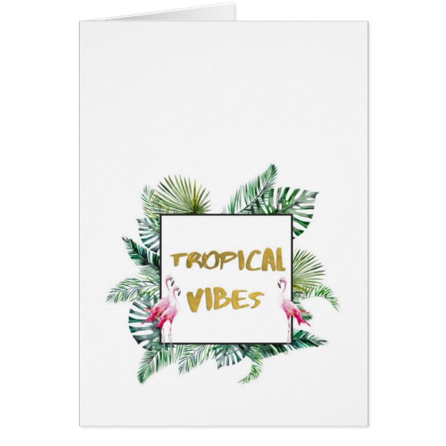 Tropiska vibes OBS kort (Framsidan)