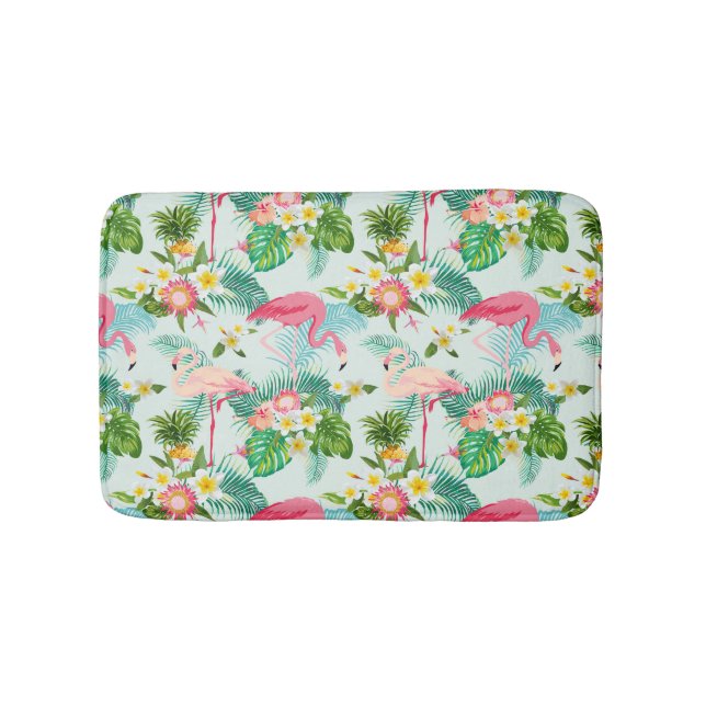 Tropiska Vintagar och fåglar Badrumsmatta (Framsidan)