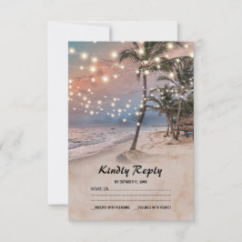 Tropiska Vintagen Beach Ljus Bröllop OSA
