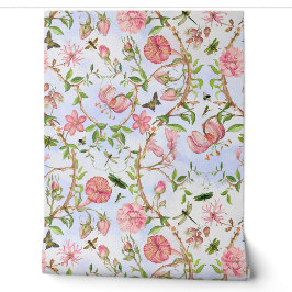 Tropiska Vintagen Butterflies Garden Chinoiserie