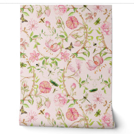 Tropiska Vintagen Butterflies Garden Chinoiserie