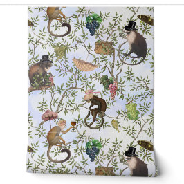 Tropiska Vintagen Monkey Gardenparty Chinoiserie