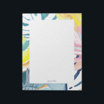 Tropiskt Abstrakt Art Personlig Stationery Anteckningsblock<br><div class="desc">Den här anteckningsblocket av personlig har en vacker,  handmålad,  botanisk . Anpassa texten med ditt namn och använda för alla tillfälle eller företag. Fler matchande produkter finns tillgängliga i min butik ByEunMee.</div>