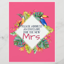 Tropiskt Adress- och kuverttecken