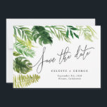 Tropiskt akvarellblommigt sparat datum spara datumet<br><div class="desc">Vacker modern tropisk akvarellblomma sparad datum. Vacker text med skrivstil. Del av en sommarbröllopssamling.</div>