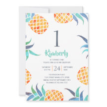 Tropiskt anananas vid sommaren 1:a födelsedagen Pa