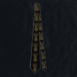 Tropiskt ananas av guld och svart Elegant Slips<br><div class="desc">Den här designen har skapats med digitalteknik. Det kan vara personlig genom att klicka på anpassningsknappen och ändra färg, lägga till namn, initialer eller ord. Kontakta mig på colorflowcreations@gmail.com om du vill ha denna design på en annan produkt. Köp min ursprungliga abstrakt-akrylmålning för försäljning på www.etsy.com/shop/colorflowart. Visa fler av mina...</div>
