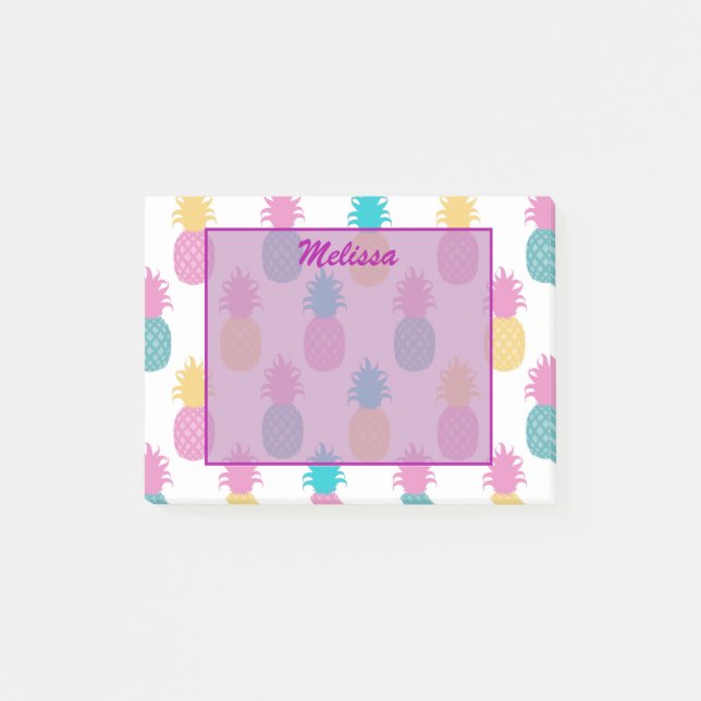 Tropiskt ananas Beauty Post-it Block (Framsida)