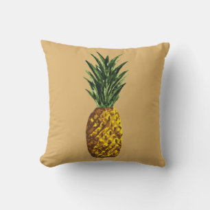 Tropiskt ananas Gult Guld Kudde