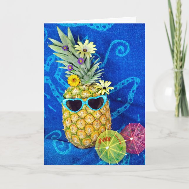 Tropiskt ananas Humor Kort (Framsida)