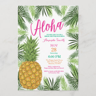Tropiskt ananas Inbjudningskort för möhippan