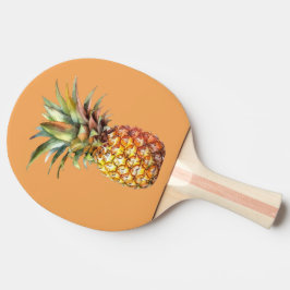 Tropiskt ananas lycklig pingisracket