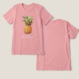 Tropiskt ananas lycklig t shirt