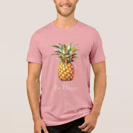 Tropiskt ananas lycklig t shirt