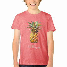 Tropiskt ananas lycklig