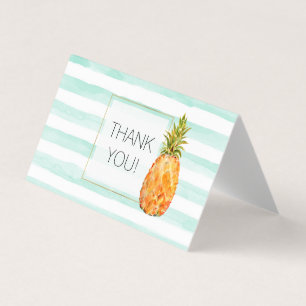 Tropiskt ananas Mint Rand Tack Kort