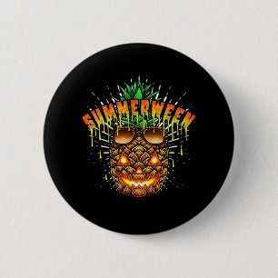 Tropiskt ananas monster Halloween Classic Knapp