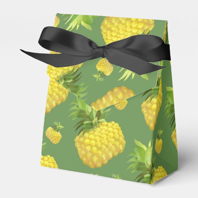 Tropiskt Ananas Mönster: Sommar Frukt Konst Presentaskar (Framsidan Sidan)