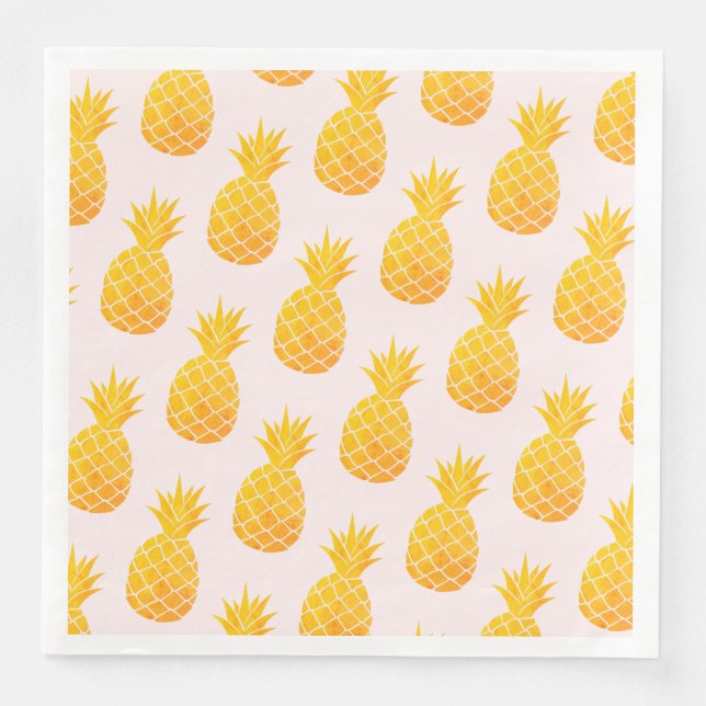 Tropiskt ananas pappersservett (Framsida)