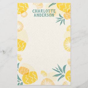 Tropiskt Ananas Personlig Brevpapper