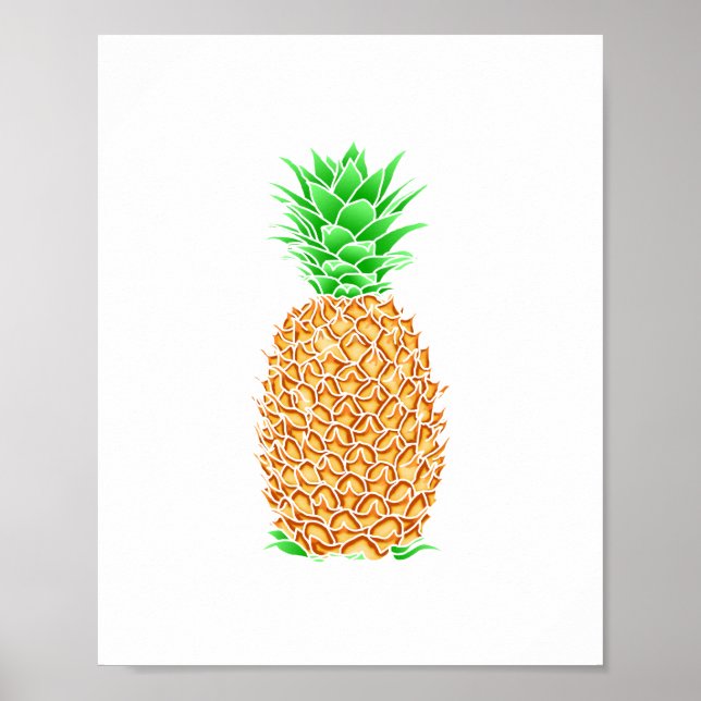 Tropiskt ananas poster (Framsidan)