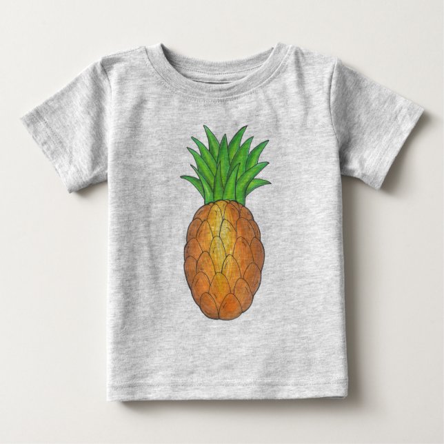 Tropiskt ananas t-shirt (Framsida)
