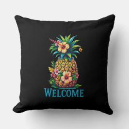 Tropiskt ananas utomhus Pillow Aloha Kudde