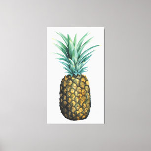 Tropiskt ananas vattenfärg canvastryck