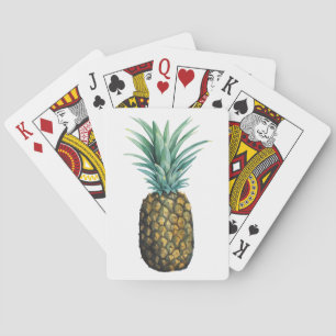 Tropiskt ananas vattenfärg casinokort