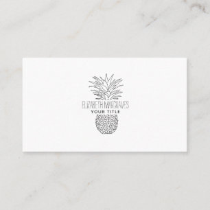 Tropiskt ananas visitkort