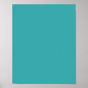 Tropiskt Aqua/Turquise Solid Färg SW 6767 Poster