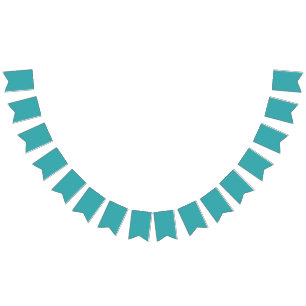 Tropiskt Aqua/Turquise Solid Färg SW 6767 Vimplar