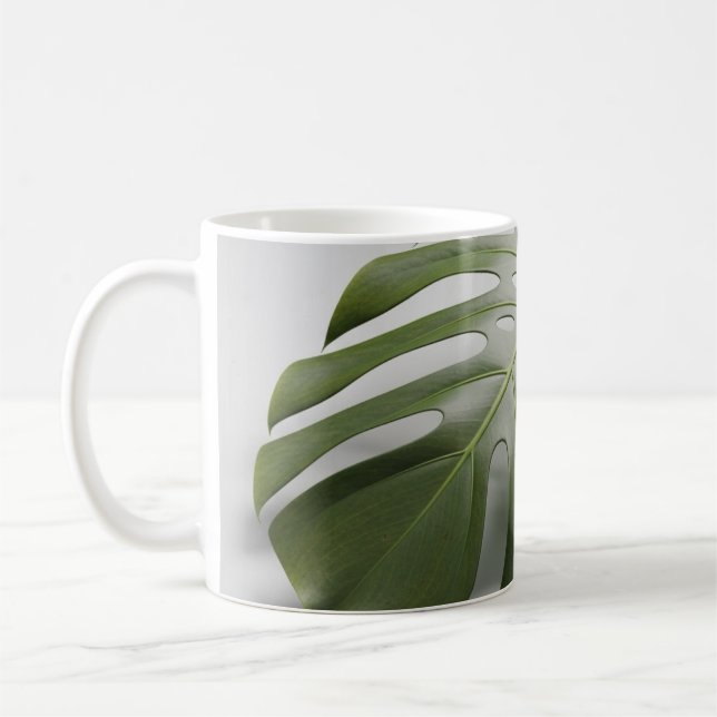 Tropiskt arv: Monstera Löv Kaffemugg (Vänster)