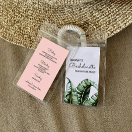 Tropiskt Bachelorette Internationell bricka Infoga Visitkort