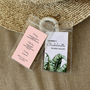 Tropiskt Bachelorette Internationell bricka Infoga Visitkort