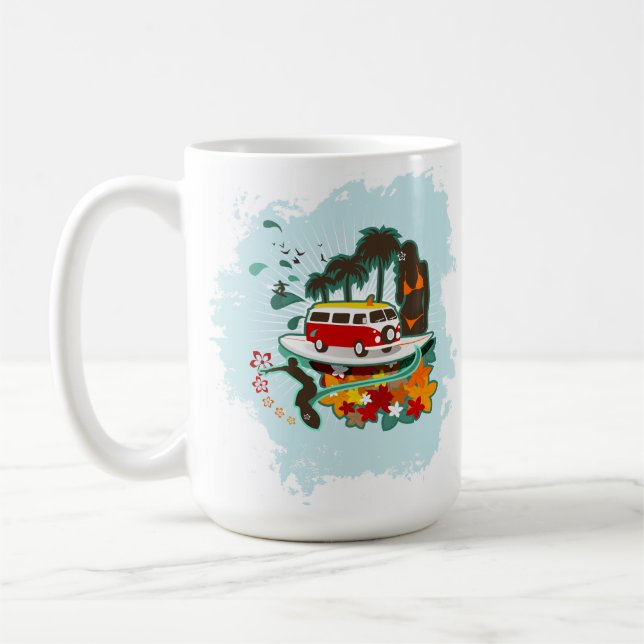 Tropiskt bågscen kaffemugg (Vänster)