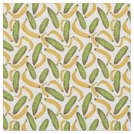 Tropiskt bananbladsmönster tyg