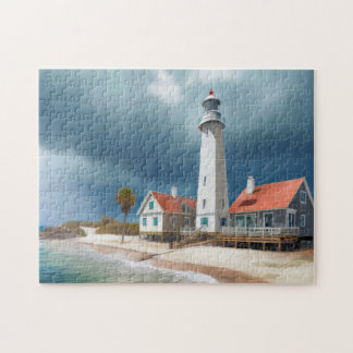 Tropiskt Beach Art Easy Brain Art Puzzle Photo Puz Pussel