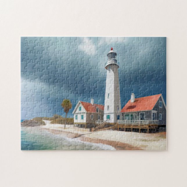 Tropiskt Beach Art Easy Brain Art Puzzle Photo Puz Pussel (Horisontell)