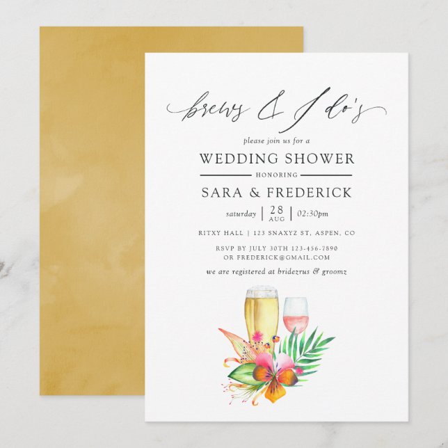 Tropiskt Beach-bröllop brinner innan jag gör det Inbjudningar (Fram/baksida)