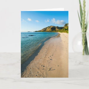 Tropiskt Beach Landscape, Fiji Kort